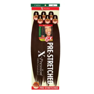 Brown 6X X-PRESSION 52 - Outre Pre-Stretched Kanekalon Braid