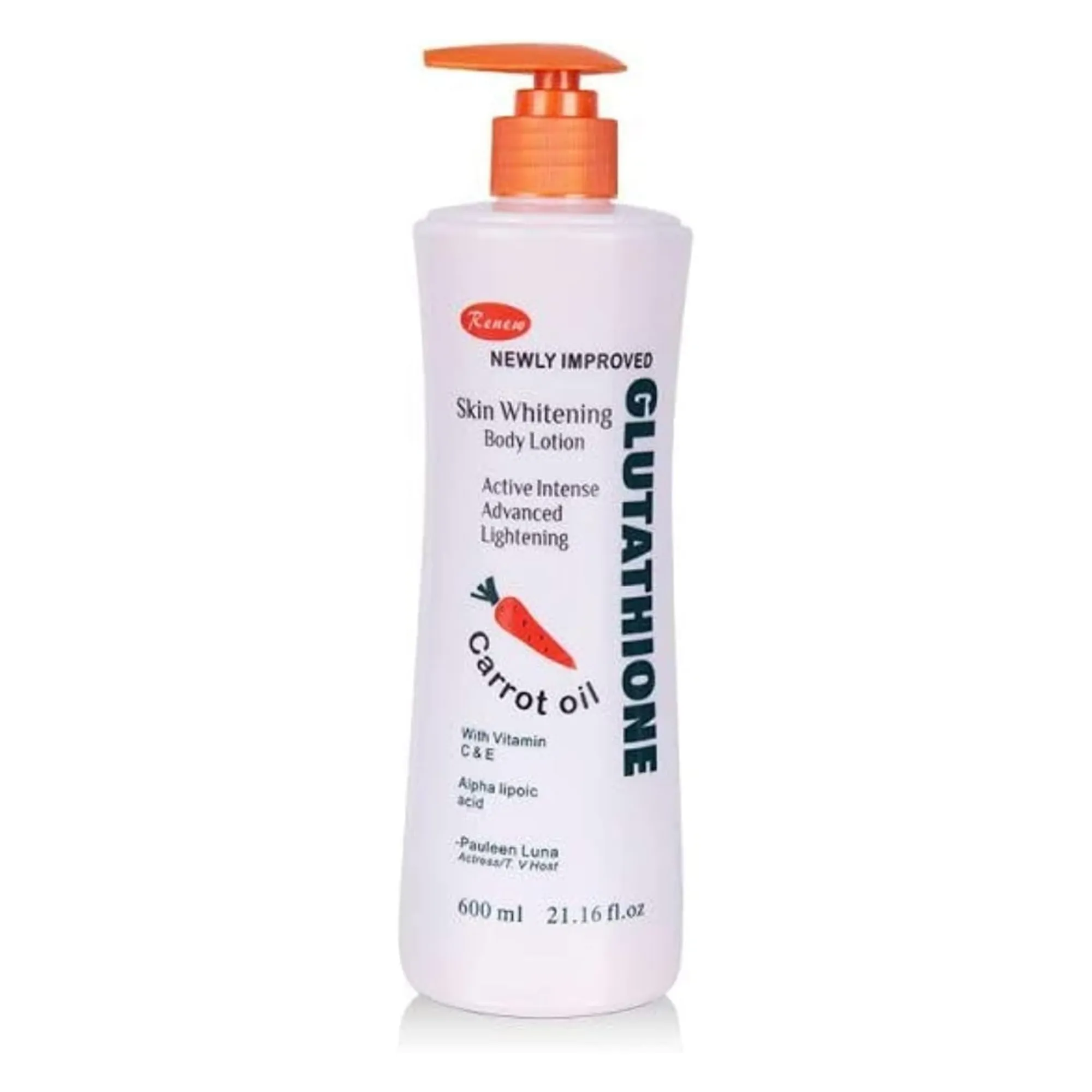 RNYO Carrot Glutathione Skin Lightening Lotion 600ml