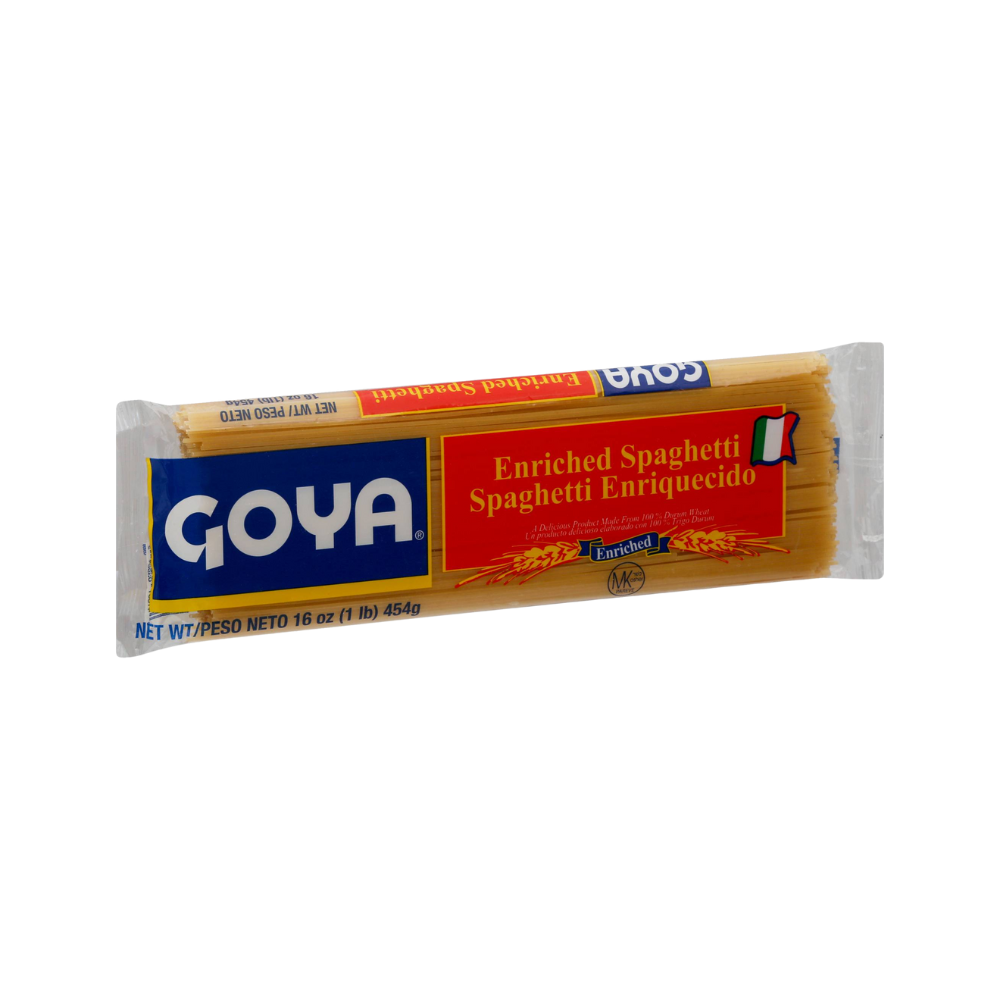 Goya Enriched Spaghetti 16 oz pack made from premium durum semolina