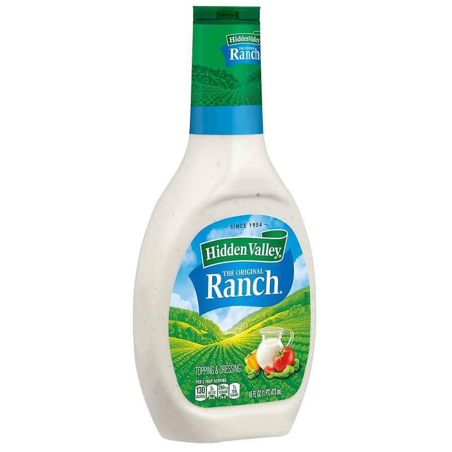 Hidden Valley Original Ranch Salad Dressing 16 oz – Creamy, Gluten-Free, Versatile