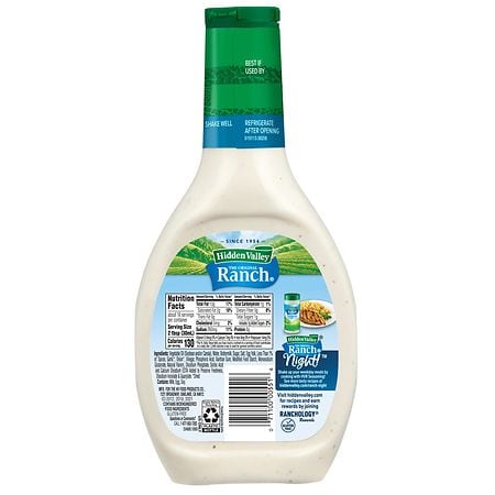 Hidden Valley Original Ranch Salad Dressing 16 oz – Creamy, Gluten-Free, Versatile