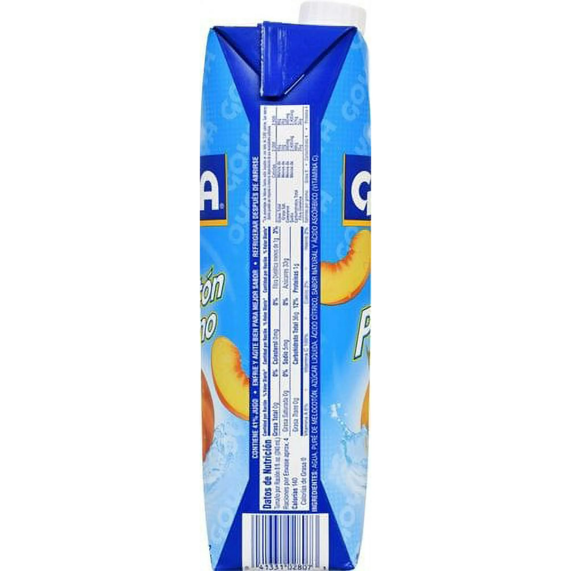 Goya Peach Nectar 33.8 fl oz Carton – Sweet & Refreshing Peach Drink with Vitamin C