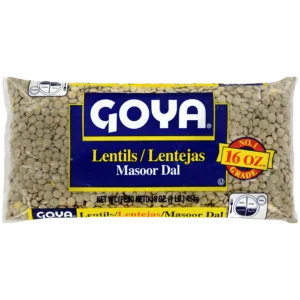 Goya Lentils 16oz bag premium dry lentils