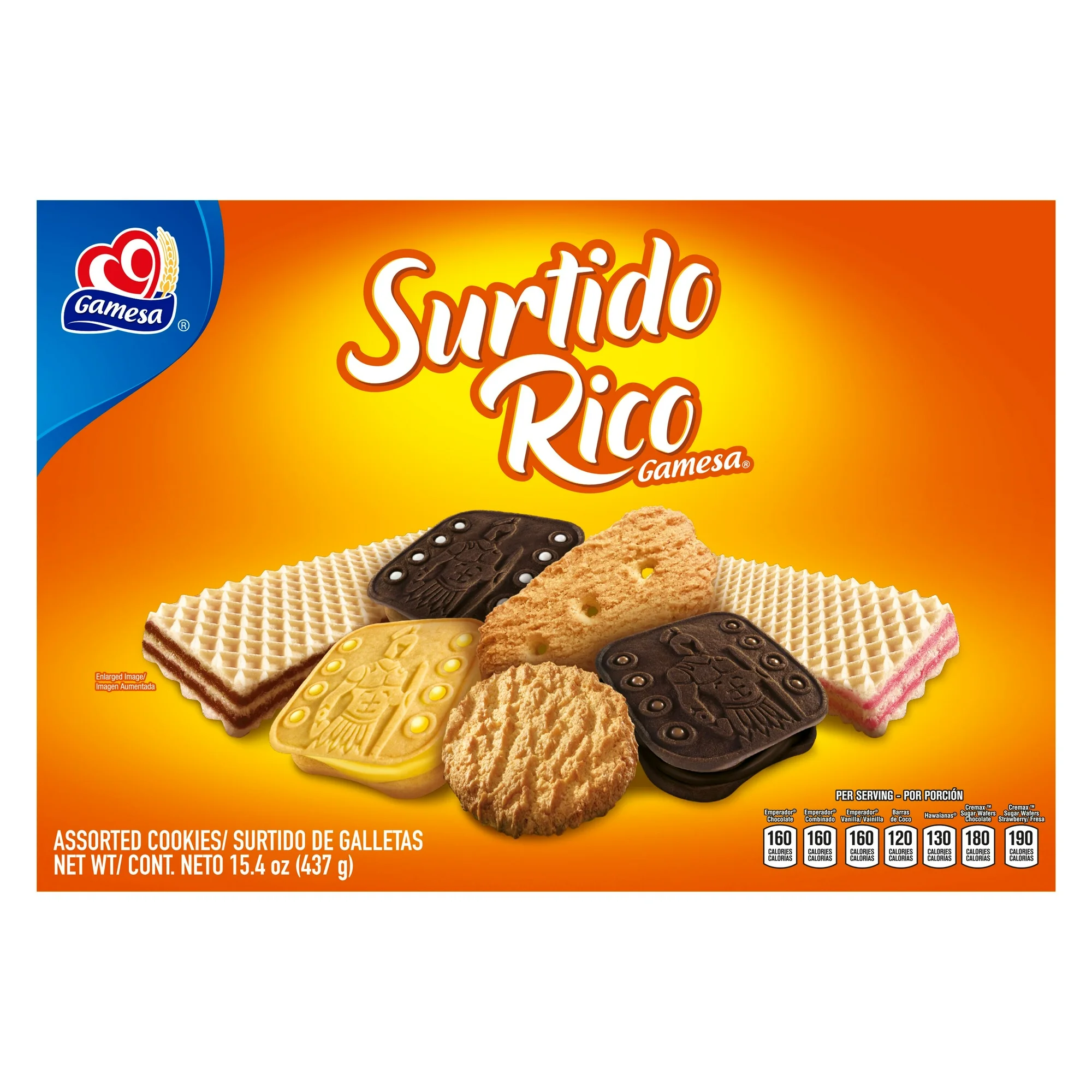 Gamesa Surtido Rico Assorted Cookies 15.4 oz Box – Wafer, Frosted & Sandwich Cookies