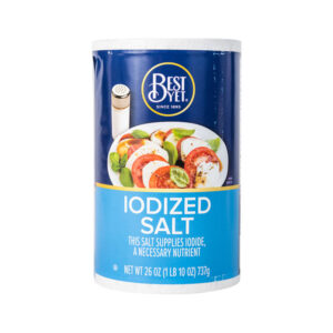 Best Yet Salt Iodize – fine iodized table salt for everyday cooking and seasoning