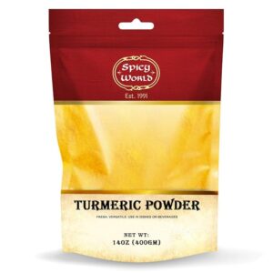 Spicy World Turmeric Powder 7oz – Premium Ground Turmeric for Curries and Stews