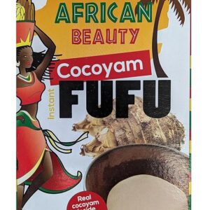Paquete de Cocoyam Harina de Fufu Africana 24oz – mezcla natural y premium con coco real
