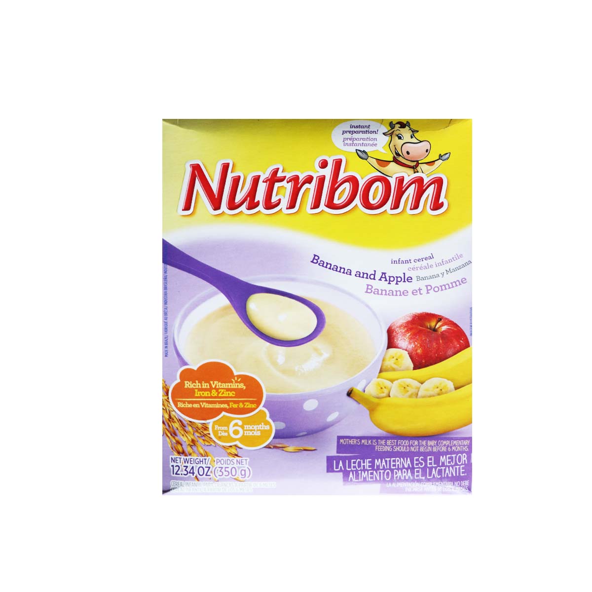 Nutribom Banana & Apple Infant Cereal – Nutritious Fruit Baby Porridge for 4+ Months - Image 3