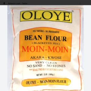 Oloye Bean Flour 2lbs – pre-ground black-eyed bean flour for Moin-Moin, Akara, Kose