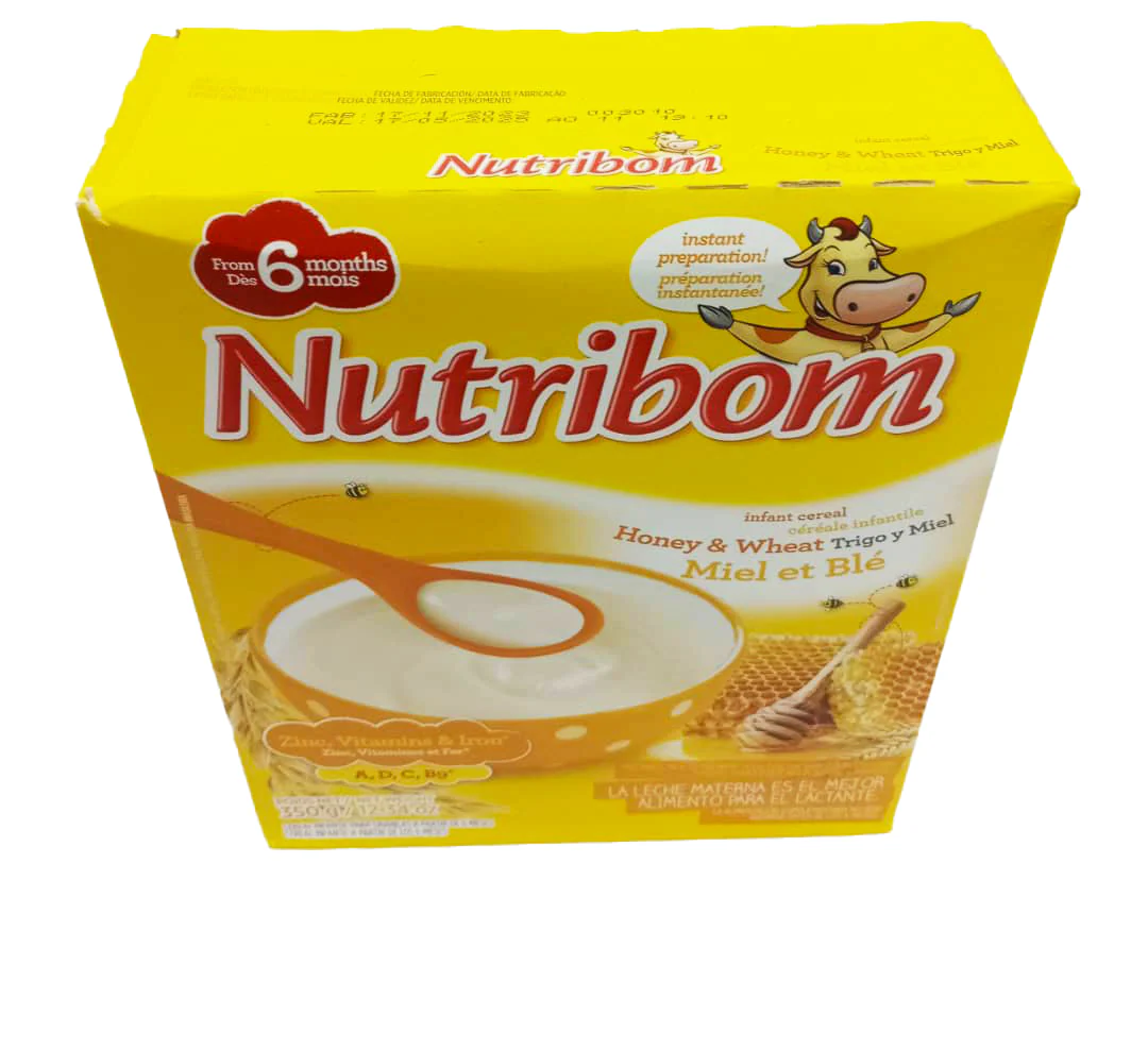 Nutribom Infant Cereal Honey & Wheat 6 Months+ 350g – nutritious baby cereal for healthy growth