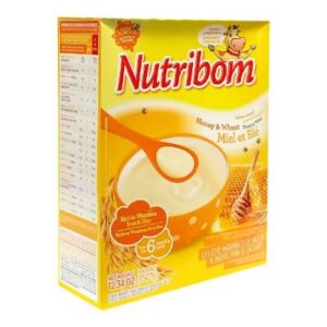Nutribom Infant Cereal Honey & Wheat 6 Months+ 350g – nutritious baby cereal for healthy growth